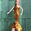 Fashion Doll Clothes Tops Pants Free Shipping Kids Toys Dolly Accessories Dress For Barbie DIY Christmas Present Child Game