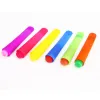 6 Teile/satz Eis Werkzeuge Silikon Popsicle Formen Ice Pop Maker Hausgemachte Lolly Form mit Abnehmbaren Deckel Wiederverwendbar Zufällige Farbe für Kinder Großhandel