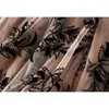 Spódnice letnia wiosna luźna haft kwiat mesh midi spódnica mody mody casual elastyczna lini
