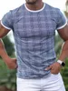Rukas Tシャツ格子縞の襟屋外カジュアル半袖服ファッションオリジナルパターンクラシック
