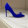 2023 Women Dress Shoes High Heels Genuine Leather Sexy Pointed Toe 8.5cm 10.5cm Pumps Sole Wedding Dress Shoes Nude Black Shiny Size 34-42