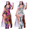 Women's Plus Size Tracksuits Women Clothing 5xl Fashion Sexy V Collar Split Fork Rope Casual Two Piece Nightclub Skirts Suit Wholesale Drop 230511