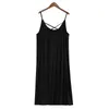 Women's Sleep Lounge FDFKLAK Large Women Nightrowns Summer Sleepwear Night Dresses 2xl-7xl Plus Size Sleeveless Dresses Women Loose Nightdress P230511