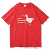 T-shirts pour hommes Goose Peace n'était jamais une option T-shirt unisexe en coton anti-rétrécissement T-shirt Mode Loisirs Cool Hommes T-shirts Été Femmes T-shirt 230512