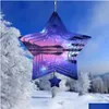 Sublimation Blanks Blank Wind Spinners Alluminum Large Star Shape Spinning Hanging Patio Yard Décoration pour bricolage des deux côtés Printabl Dh5Oq