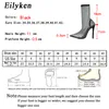 Laarzen eilyken ontwerp kristallen gaas stretch stoffen sok laarzen mode pvc transparante puntige teen schoenen sexy hoge hakken 230511