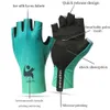 Sports Gloves Summer Ice Silk Gloves Sunscreen Half Finger Gloves Fishing Riding Gloves Breathable Shock Absorption Sports Fitness Gloves P230516