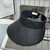 Visor Cap Men Kobiety projektantki topless Hats z literą czarny brązowy kapelusz na letnie wizje Casquette