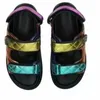 Sandalet Sandalias de Mujer Marka Kadın Ayakkabı Ayakkabı Günlük Dış Ticaret Büyük Renkli Kalın Alt Plaj 230512