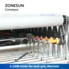 Zonesun ZS-FCR600 Гибкий конвейер-резиновый резиновый покрытый питаемые ролики Multi Wedge v Ремейные ремни Обработка.