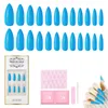 False Nails Long Press On Glue-On Nail Women Girls Manicure Decoration For Parties Dances Dates And WeddingsFalse