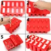 Ice Cream Tools 4 10 Cavity Popsicle Silicone Molds Food Grade Homemade Kitchen Silicone Popsicle Mold Ice Pop Cream Maker BPA Free 230512