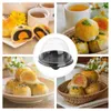 Present Wrap 50 PCS Cupcake Box Containers Cake Clear Muffin Individual Black Container