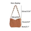 Summer Straw Beach Torby 2023 Kobiet Acryl Chain Tote Fashion Casual Designer torebki cukierki