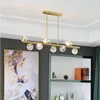 Chandeliers Nordic Crystal Light Dining Room Chandelier Simple Modern Led Creative Bar Restaurant Lamps Hanging Pendant