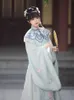 Etniska kläder Nya Ming -dynastin traditionell Hanfu för kvinnor vuxen elegant lång mantel kinesisk klassisk dans scenprestanda klänning DQL5959 G230428