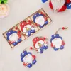 Supplies 9PCS/12PCS/BOX American Independence Faceless Painted Wooden Pendant P230512