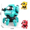 Electric/RC Animals Dance Music 6 Claws Robot Octopus Spider Robots fordon Födelsedagspresent Toys For Children Early Education Baby Toy Boys Girls 230512