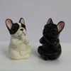 Dekorative Objekte Figuren Mini Französische Bulldogge Statue Tischdekoration Lustiger Mops Ornament für Auto Haus Garten Dekorationen Hund Handwerk Geschenke 230512