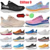 Hoka One Clifton 9 Athletic Shoes Runing Bondi 8 Clifton 8カーボンX 3スニーカーショック吸収ロードファッションメンズレディーストップデザイナーサイズ36-45