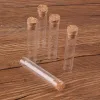 100pcs 12*60mm 4ml Mini Glass Test Tube مع زجاجات Cork Stopper Vials Container DIY Craft