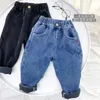 Jeans Jeans per bambini Jeans tinta unita per ragazze Jeans primavera autunno Neonato Stile casual Vestiti per bambina2 3 4 5 6 7 T 230512