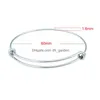 Braccialetti in filo espandibile in acciaio inossidabile 1,6 mm di spessore Adt misura per bambini 50 mm 65 mm Bracciali regolabili per gioielli fai da te Drop D Dhgarden Dhdax