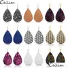 Charm New Arrival Classic Pu Leather Teardrop Earrings For Women Designer Jewelry Big Statement Gifts Drop Delivery Dhgarden Dhgah