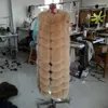 Women's Vests Whole Leather Natural Fur Coat Square Vest Extended Bread-Shape Long-Cut Winter
