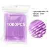 Tamponi di cotone 1000pcs Strumenti per ciglia usa e getta Pennelli per ciglia per trucco Micro applicatori per mascara Tampone 230511