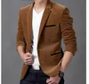 Ternos masculinos Blazers Roupas de marca Men Blazer Fashion Cotton Suit Slim Fit Fit Masculine Casual Solid Colr Macho Jacket1