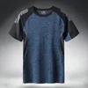 Men's T-Shirts Quick Dry Sport T Shirt Men Short Sleeves Summer Casual Cotton Plus Asian Size M-5XL 6XL 7XL Top Tees GYM Tshirt Clothes 230511