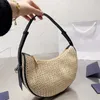 Straw Shoulder Bag Vintage Summer Beach Underarm Bags Fashion Handbag Shopping Totes High-Quality Handbags Artwork Wholesale