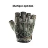 Rękawiczki sportowe Rękawiczki taktyczne Airsoft Sport Half Finger Rękawice mężczyźni kobiety wojskowe polowanie na fitness Bez palców Rękawiczki p230512