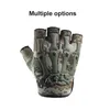 Sporthandskar utomhus taktiska handskar airsoft sport halv finger handskar män kvinnor militär strid jakt skytte fitness fingerlösa handskar p230512