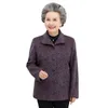 Vestes pour femmes 2023 printemps automne femmes manteau court veste à simple boutonnage mères d'âge moyen et âgées grande taille vêtements d'extérieur décontractés