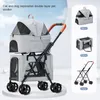 Transportörer lyxiga husdjurskattvagn Nyfödd babyvagn