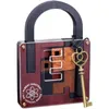 Puzzle 3D Wysoki poziom trudności IQ Einstein Lock Puzzle Classic Wooden Brainreaser Gra dla dorosłych 230511