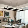 Люстры Manggic прямоугольник Crystal Modern Design Led of Dining Living Room
