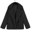 Kvinnors päls faux f0089 europeiska och amerikanska kläder höst vinter mode casual lamm sammet kostym krage jacka jacka