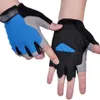 Sporthandskar Hot Cycling Anti Slip Anti Sweat Män Kvinnor Halvfingerhandskar Beskable Anti Shock Sport Bicycle P230512