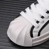 2023 summer new thick soled small white shoes Korean version of everything casual sports shoes simple fashion board shoes a17