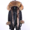 Men's Down Lined High Jacket 2023 Winter Man Real Fur Coat Men Parkas Clothing Waterproof Long Length Weight Hooded