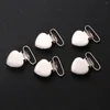 Wall Clocks 20 Pcs Metal Heart-shaped Clips Bib Suspender Pacifier Bed Sheet Fasteners Overall Replacement
