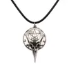 Colares pendentes Pentagram Crow Skull Hollow Colar Colar para homens e mulheres Rock europeu American Rock Dark Fashion Jewelry VGN238