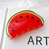 New Creative Design 8.5cm Dragon Fruit kiwi Watermelon Orange Cute Fruit Hair Clip Claw Hair Accessories For Women Girls