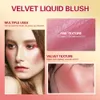 Velvet Liquid Blush Makeup Beauty Blush Lunga durata a prova di sbavature Impermeabile Natural Skin Tint Idratante Face Blush Stick