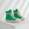 Klänningskor Kvinnor Män sneakers Hög Top Platform Sports White Rose Green Casual Fashion Leather Vulcanized Feme 230511