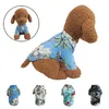 Hondenkleding huisdier shirts kleding zomer strand dunne vest kleding bloemen t-shirt hawaiian xs-xxl kat kostuum chihuahuadog