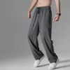 Pantalones de los hombres Pantalones Hombres Verano Moda fina Suelta Pierna ancha Cintura elástica simple Joggers casuales Hip Hop Pantalones retro Ropa Para Hombre Ocio 230512